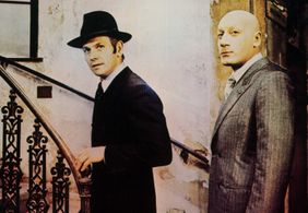 Daniel Schmid and Klaus Löwitsch in Shadow of Angels (1976)