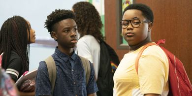 Alex R. Hibbert and Shamon Brown Jr. in The Chi (2018)