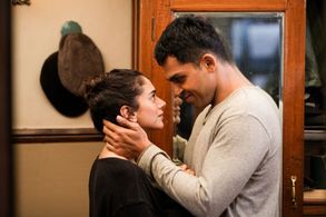 Karthi and Aditi Rao Hydari in Kaatru Veliyidai (2017)