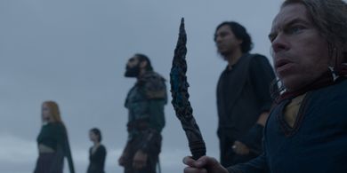 Warwick Davis, Amar Chadha-Patel, Tony Revolori, Ellie Bamber, and Ruby Cruz in Willow (2022)