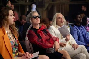 Éva Magyar, Alain Van Goethem, and Vivien Evelin Kovács in Crimes of Fashion: Killer Clutch (2024)