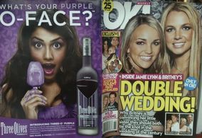 Three Olives campaign in OK! Magazine