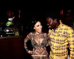 Lakithia Nicole and Michael Blackson