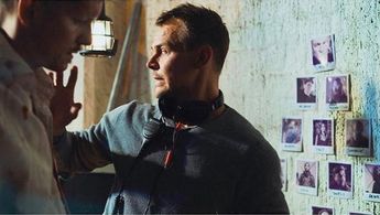 Tero Salenius with director Jesse Haaja on the set of Rendel 2: Cycle of Revenge