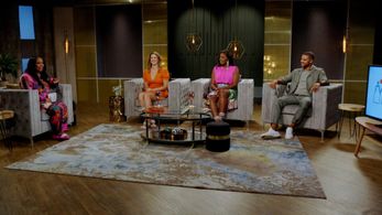 Keshia Knight Pulliam, Lindy Elloway, Alexis Williams, and Justin Davis in Married at First Sight: Afterparty: That Oh S