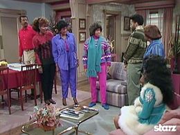 Marla Gibbs, Regina King, Morris Day, Alaina Reed-Hall, Jackée Harry, Helen Martin, and Hal Williams in 227 (1985)