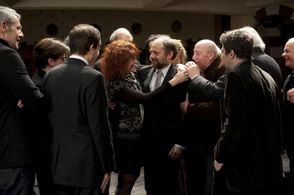 Mathieu Amalric, Sabine Azéma, Michel Piccoli, Denis Podalydès, Michel Robin, Michel Vuillermoz, and Lambert Wilson in Y