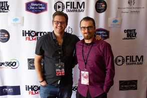 Nicholas Canning and Ryan Justice at iHorror Film Festival 2019