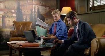 Jack Wagner and Parker Harris in Love on the Vines (2017)