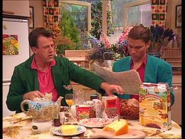 Kenneth Herdigein and Maarten Wansink in We zijn weer thuis (1989)