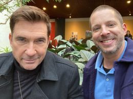 Danny Hogan with Dylan McDermott on location for FBI: Most Wanted