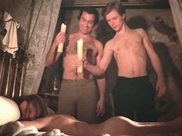 Javier Escrivá, John Moulder-Brown, and Inma de Santis in Forbidden Love Game (1975)