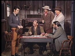 Slim Pickens, Ron Hagerthy, and Tudor Owen in The Lone Ranger (1949)