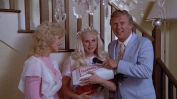 Victoria Carroll, Teri Landrum, and James MacKrell in Pandemonium (1982)