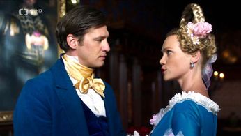 Dominika Zeleníková and Jan Nedbal in Krakonosovo tajemství (2022)