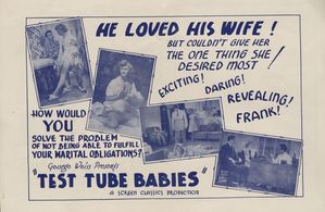 Dorothy Duke and Timothy Farrell in Test Tube Babies (1948)