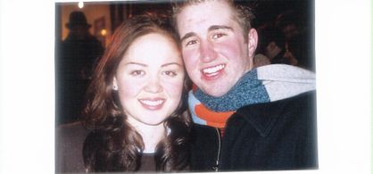 Erika Christensen and Travis Huff on the red carpet at the 