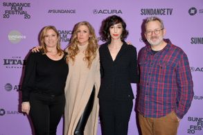 Christine O'Malley, Morgan Neville, George Pimentel, Caitrin Rogers, and Lana Wilson at an event for Miss Americana (202