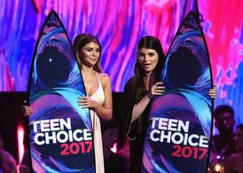 Isabella Giannulli and Olivia Giannulli at an event for Teen Choice Awards 2017 (2017)