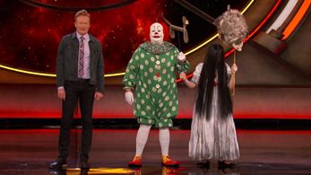 Conan O'Brien and Andrés du Bouchet in Conan: The Cast of 'It Chapter Two' (2019)