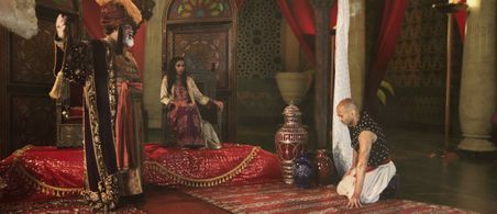 Danielle Duval, David Light, and Shahin Sean Solimon in Sinbad: The Fifth Voyage (2014)