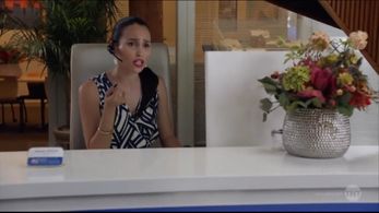 Still of Monika Guiberteau on Claws as Cicily