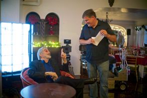 Stephen Wallis with Burt Reynolds from Defining Moments