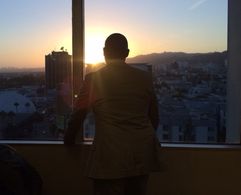 Derrex Brady as Detective Decker onset of Killing Lazarus (2015).