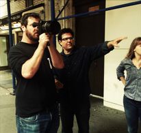 Sean Mullin and Danny Vecchione on set of AMIRA & SAM