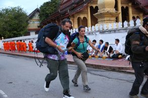 Rupert Boneham and Laura Boneham in The Amazing Race (2001)