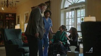 Mary-Louise Parker, Brendan Gleeson, Katharine Houghton, and Daryn Kahn in Mr. Mercedes (2017)