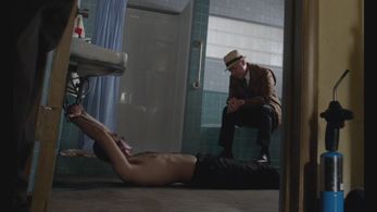 Still of Abraham Makany and James Spader in The Blacklist (2013)