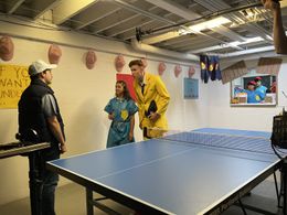 Conly, Natalie, Ethan, and CHARLES in KING OF THE DUCKS