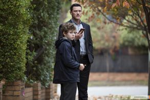 Luke Evans and Finn Little in Angel of Mine (2019)
