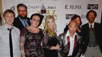 2014 CreaTiVe Award. David Feather, Chris Peoples, Jenn Shuster, Kate Melia, Mike Mattingly, Sheryl B. Marymount and Jer