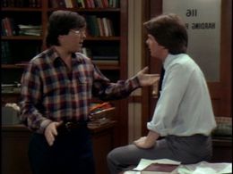 Michael J. Fox and Andrew J. Lederer in Family Ties (1982)