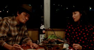 Nobuko Miyamoto and Tsutomu Yamazaki in Tampopo (1985)