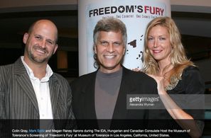 The Sibs (Colin Keith Gray & Megan Raney Aarons) with narrator / Olympic gold medalist Mark Spitz, at the IDA / Museum o