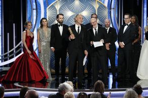 Keri Russell, Matthew Rhys, Holly Taylor, and Joe Weinberg at an event for The 76th Annual Golden Globe Awards 2019 (201