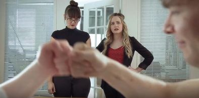 Heather Dicke & Maddy Foley in the series premier of 