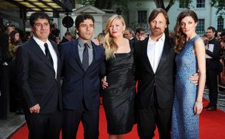 Kirsten Dunst, Viggo Mortensen, Hossein Amini, Daisy Bevan, and Oscar Isaac at an event for The Two Faces of January (20
