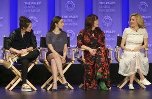 Maria Doyle Kennedy, Tatiana Maslany, Evelyne Brochu, and Kathryn Alexandre at an event for Orphan Black (2013)