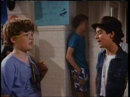 Pat Mastroianni, Duncan Waugh, and Billy Parrott in Degrassi High (1987)