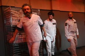 Michael Sheen, Christian Borle, and Armando Acevedo