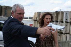 Frank Harper and Faye Tozer in Unarmed But Dangerous (2009)