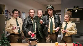 Michael Brandner, Christian Tramitz, Helmfried von Lüttichau, Paul Sedlmeir, and Klara Deutschmann in Hubert und Staller