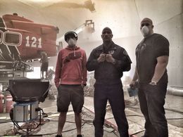 Dwayne Johnson and Hiram Garcia