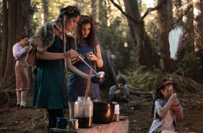 Alexa Barajas and Sophie Nelisse in Yellowjackets