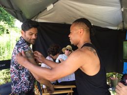 Cuba Gooding Jr. and Sam Thakur in Bayou Caviar (2018)