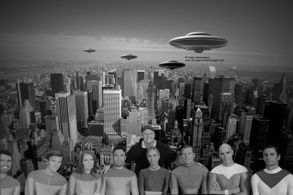 L-R: Joshua Morrow as Zann (Young & the Restless); Brian Flaccus as Thonn; Kimberly Crandall as Teel; Chris Connell as D